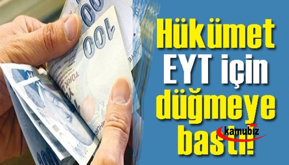 Hükümet EYT' için düğmeye bastı!