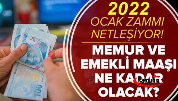 Memur ve emekli zammı 2022 Ocak' ta kaç lira olacak? 2022 Emekli ve memur maaşı ne kadar olacak?