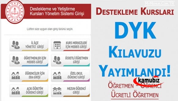 MEB güncellediği DYK yönergesi ve kılavuzu yayımlandı