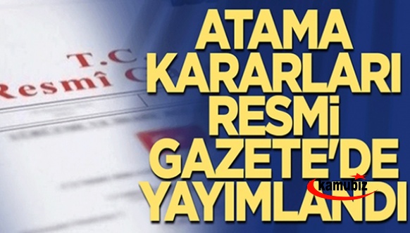 Cumhurbaşkanı Başdanışmanı görevden alındı, 4 üniversiteye rektör 5 ile yeni müftü atandı! İşte 11 Kasım 2021 atama kararları