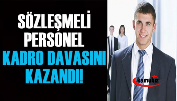 Sözleşmeli sağlık çalışanı dava yoluyla kadro hakkını kazandı