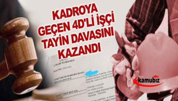 Mahkemeden Sürekli İşçi Eş Durumu Tayin Hakkı Kararı! (4/D Daimi İşçilere Eş Durumu Tayini)