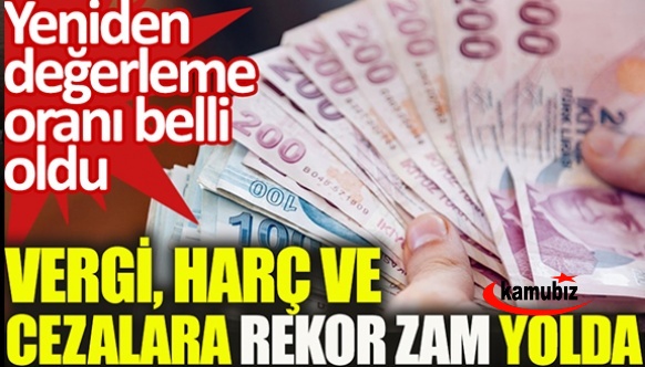 Vergi, harç ve cezalara zam Resmi Gazete'de yayımlandı!