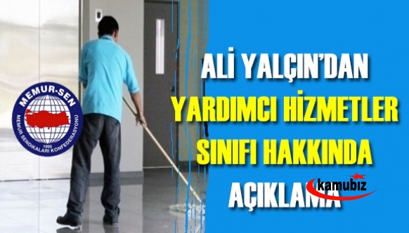 Memur Sen'den Yardımcı Hizmetler Sınıfı Açıklaması