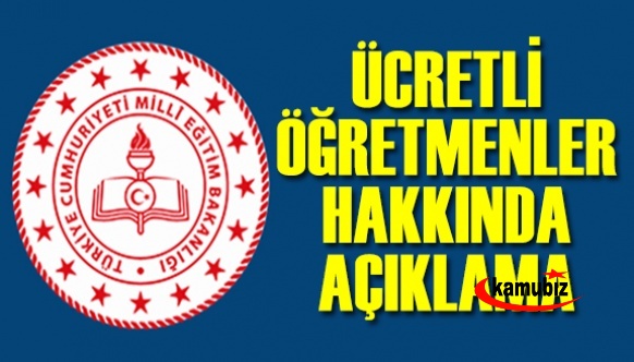 MEB'den ücretli öğretmenleri ilgilendiren açıklama