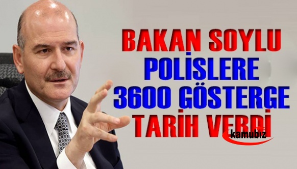 Bakan Soylu polislere 3600 ek gösterge için tarih verdi