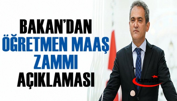 Bakan Mahmut Özer Öğretmenlere Verilecek 2 Bin Lira Zammın Detaylarını Anlattı