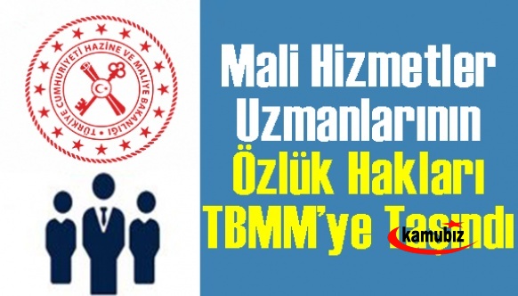 Mali hizmetler uzmanlarının özlük haklarına TBMM gündeminde