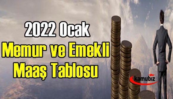 Memura Yüzde 10.48 Garanti! İşte 2022 Ocak Zamlı Memur ve Emekli Maaş Tablosu