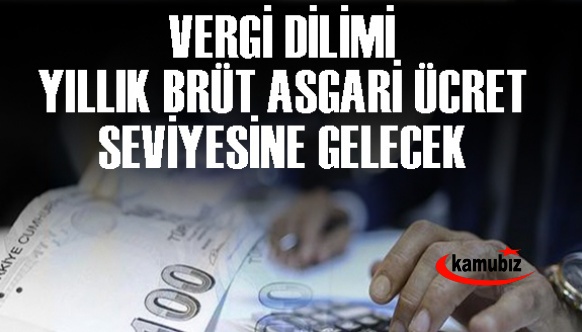 Vergi diliminde önemli düzenleme! Yıllık brüt asgari ücret seviyesine çekilecek!