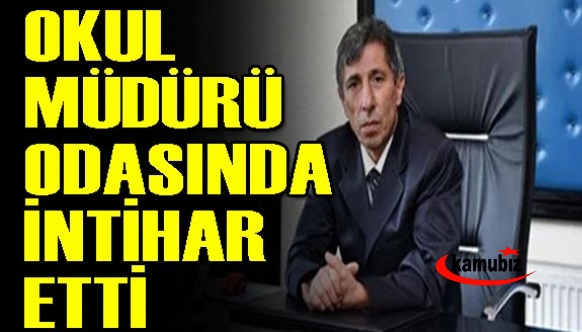 Okul müdürü, odasında intihar etti!