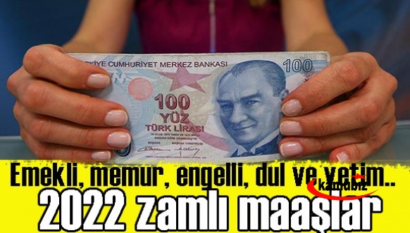 İşte zamlı emekli, memur, engelli, dul ve yetim, yaşlı, hasta bakım, evde bakım desteği 2022 yılı tutarları