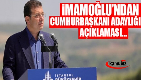 İmamoğlu'ndan 'Cumhurbaşkanı olmak istiyor musunuz?' sorusuna yanıt