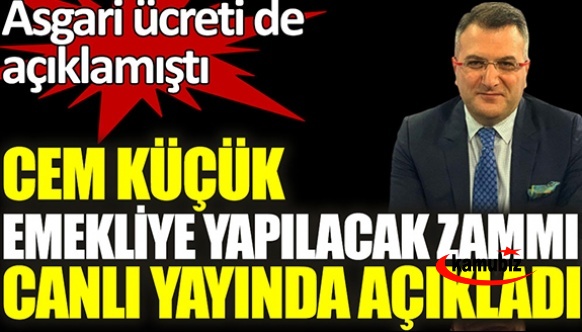 Cem Küçük, Çalışma Bakanı ile yaptığı görüşmeyi açıkladı: İşte emekli maaşına yapılacak zam oranı!