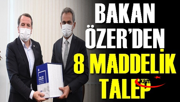 Ali Yalçın okul müdürlerine kadro, yönetici atama yönetmeliği, alan değişikliği, sözleşmelilere kadro, 3600 ek gösterge talebini Bakan Özer'e iletti! ...