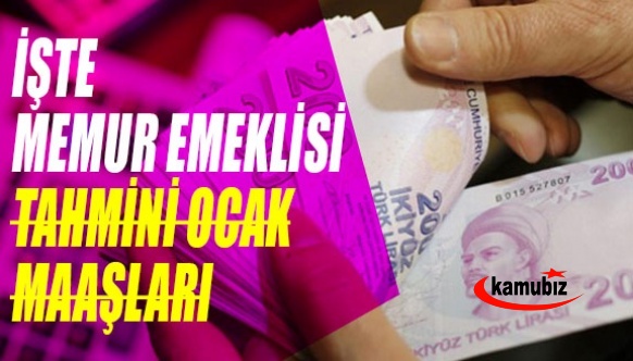 İşte bekçi, imam, hemşire, öğretmen, polis, memur emeklisi tahmini Ocak maaşları!