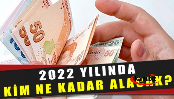 İşte kuruşu kuruşuna yeni zamlı 2022 maaşlar! Memur, emekli, işçi, evde bakım maaşı, 65 yaş aylığı, engelli maaşı kim ne kadar alacak?