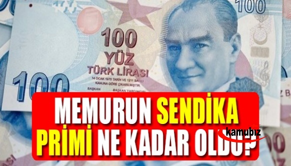 Memurların sendika primi 485 lira oldu! 3 ayda bir ödenecek!