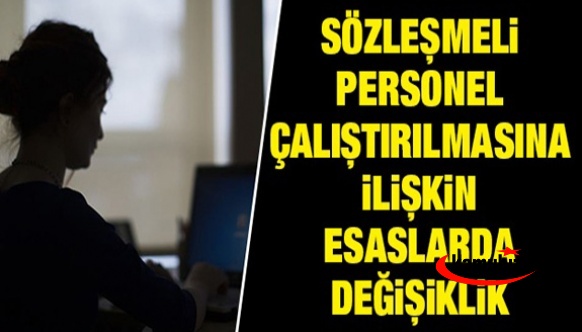 Sözleşmeli Personel Çalıştırılmasına İlişkin Esaslarda Değişiklik Yapılmasına Dair Cumhurbaşkanı Kararı