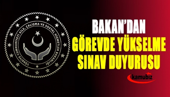 Bakan Yanık'tan görevde yükselme sınav duyurusu