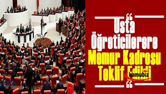 Halk eğitim merkezi usta öğreticilerere memur kadrosu teklif edildi