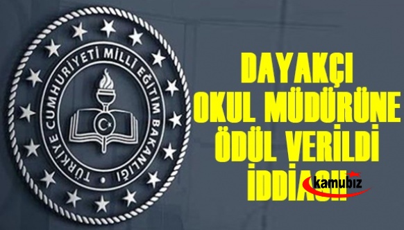 Dayakçı okul müdürü ödüllendirildi iddiası