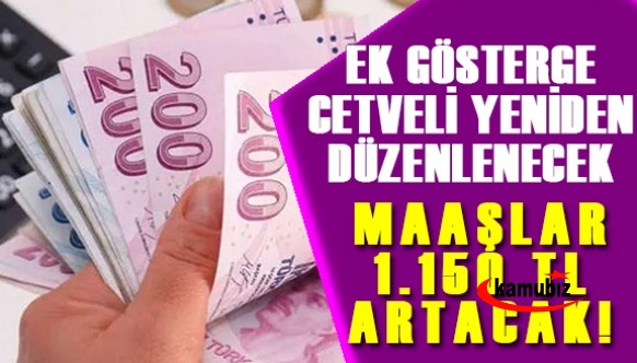 3600 ek göstergede meslek grupları genişleyecek, ücret dengesizliği giderilecek, kariyer mesleklerinde 600 puanlık artış olacak!