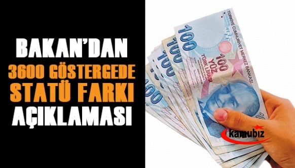 Bakan Bilgin'den ek zam ve 3600 ek göstergede statü farkı açıklaması