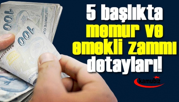 5 başlıkta memur ve emekli zammı detayları!