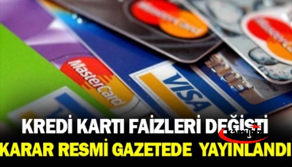 Kredi kartı faizini hesaplama yöntemi değişti