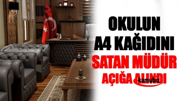 Polis suç üstü yakaladı! Okulun A4 kağıtlarını satan okul müdürü açığa alındı