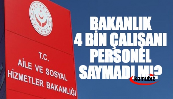 Bakanlık 4 bin çalışanını personel olarak saymadı mı? Öğretmenden sosyaloğa, hemşireden fizyoterapiste..