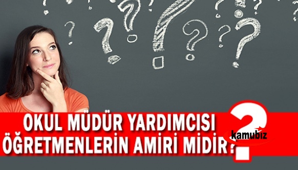 Okul Müdür Yardımcısı Öğretmenlerin Amiri midir?