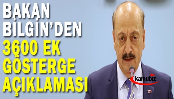 Bakan Bilgin'den Eğitim-Bir-Sen toplantısında 3600 ek gösterge açıklaması