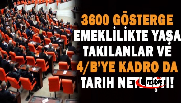 EYT düzenlemesi, 3600 ek gösterge ve sözleşmeliye kadro da tarih netleşti!