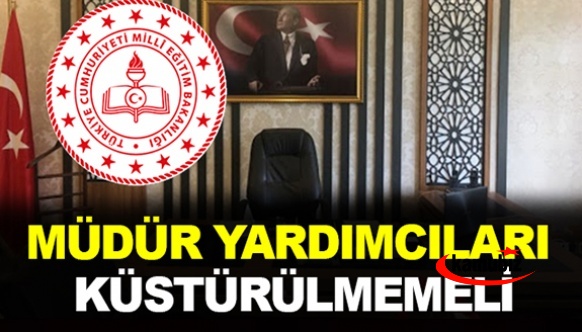 Okul müdür yardımcıları küstürülmemeli! Toplu Sözleşme'deki ek ders mağduriyetin çözümlenmeli...