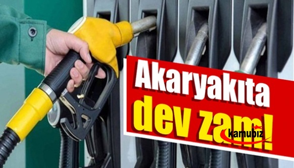 EPGİS duyurdu! Akaryakıta dev zam! Benzin ve motorin fiyatı resmen uçtu