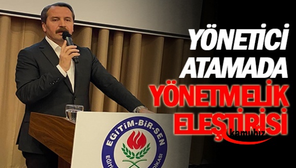 Ali Yalçın yönetici atama yönetmeliğini eleştirdi, müktesep hak dedi.. Okul müdürleri 2014 yılını hatırladı...