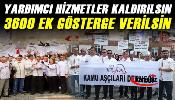 Yardımcı Hizmetler Sınıfı kaldırılsın ve 3600 ek gösterge verilsin eylemi!