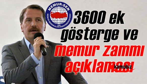 Ali Yalçın'dan 3600 ek gösterge ve memur zammı açıklamsı