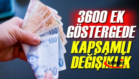 3600 Ek gösterge sisteminde kapsamlı değişiklik! Dengeler değişecek!