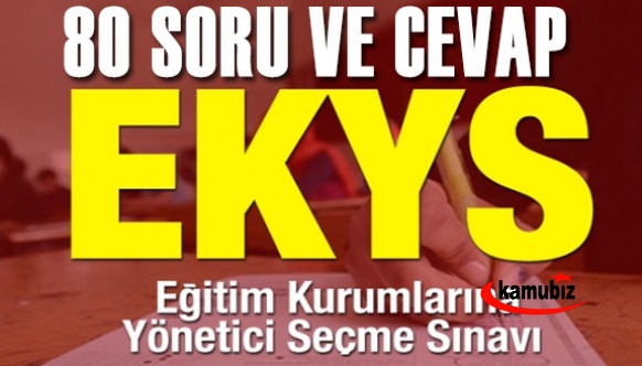 Müdür-Müdür Yardımcılığı 20 Mart 2022 Sizden gelen 2022 EKYS 80 Soru ve Cevapları