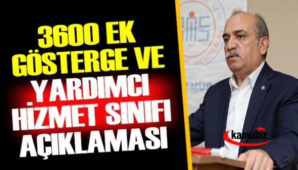 Büro Memur-Sen'den 3600 ek gösterge ve yardımcı hizmetler sınıfı açıklaması