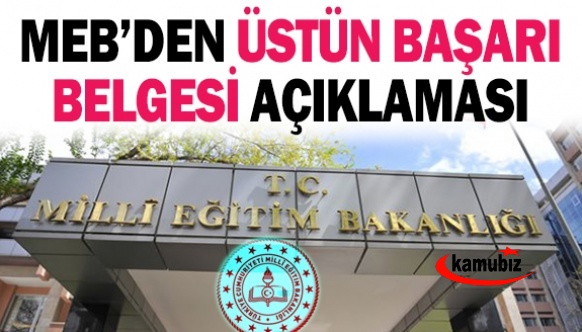 MEB açıkladı. Üstün başarı belgelerini kim verecek?