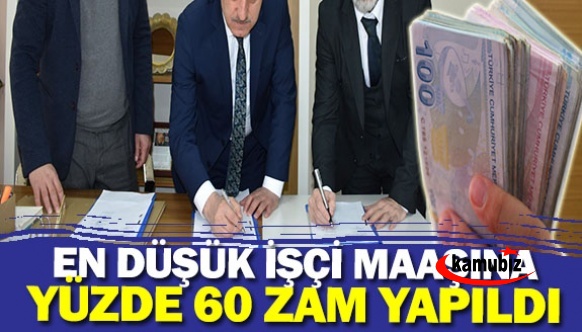 En Düşük işçi maaşına yüzde 60 zam!