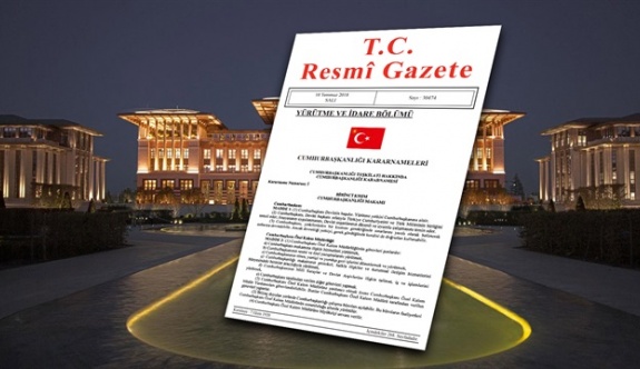 4 Cumhurbaşkanlığı genelgesi (2018/7-8-9-10) Resmi Gazete'de