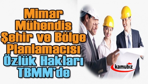 Mimar, mühendis, şehir ve bölge planlamacısı özlük haklarına ilişkin MHP'den önerge