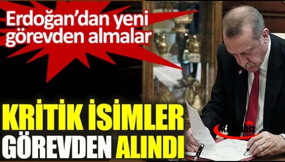 Cumhurbaşkanı Erdoğan'dan gece yarısı kritik atama ve görevden almalar