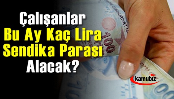 Çalışanlar Bu Ay Kaç Lira Sendika Parası Alacak?