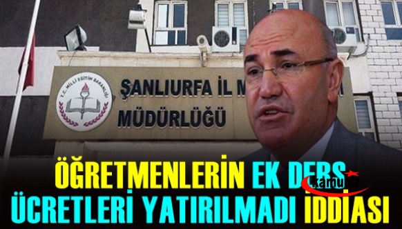 Milli Eğitim Müdürlüğü, öğretmenlerin ek ders ücretini yatırmadı iddiası